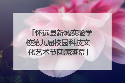 怀远县新城实验学校第九届校园科技文化艺术节圆满落幕