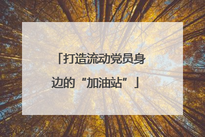 打造流动党员身边的“加油站”