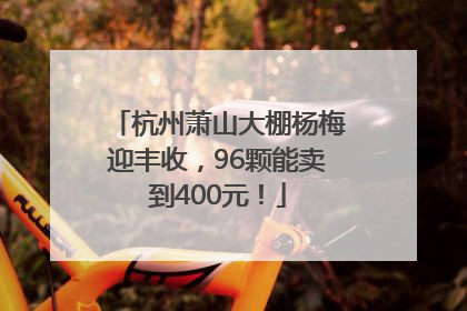 杭州萧山大棚杨梅迎丰收，96颗能卖到400元！