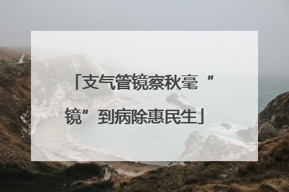 支气管镜察秋毫“镜”到病除惠民生
