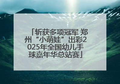 斩获多项冠军 郑州“小萌娃”出彩2025年全国幼儿手球嘉年华总站赛