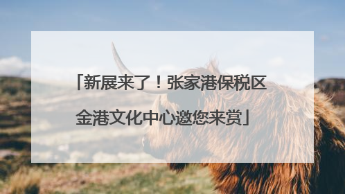 新展来了！张家港保税区金港文化中心邀您来赏