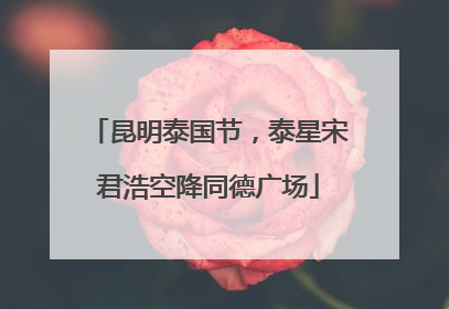 昆明泰国节，泰星宋君浩空降同德广场