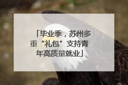 毕业季，苏州多重“礼包”支持青年高质量就业