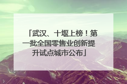 武汉、十堰上榜！第一批全国零售业创新提升试点城市公布