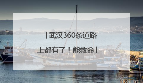 武汉360条道路上都有了！能救命
