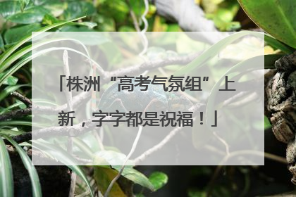 株洲“高考气氛组”上新，字字都是祝福！