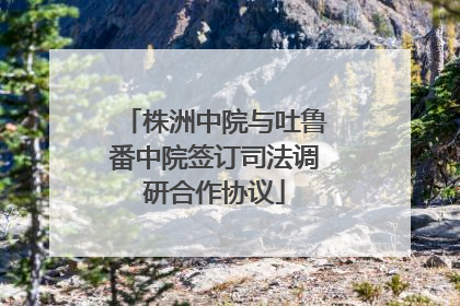 株洲中院与吐鲁番中院签订司法调研合作协议
