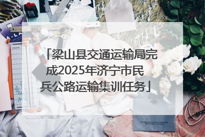 梁山县交通运输局完成2025年济宁市民兵公路运输集训任务