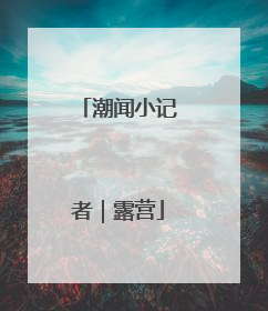 潮闻小记者｜露营