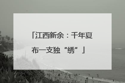 江西新余：千年夏布一支独“绣”
