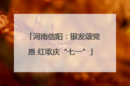 河南信阳：银发颂党恩 红歌庆“七一”