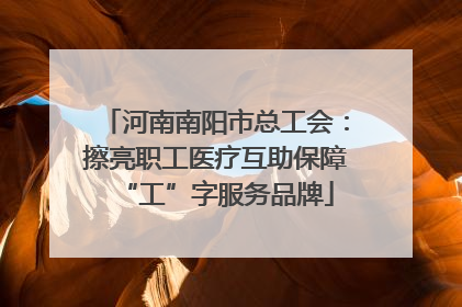 河南南阳市总工会：擦亮职工医疗互助保障“工”字服务品牌