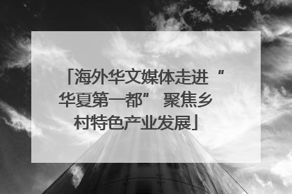 海外华文媒体走进“华夏第一都” 聚焦乡村特色产业发展