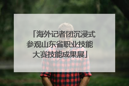 海外记者团沉浸式参观山东省职业技能大赛技能成果展