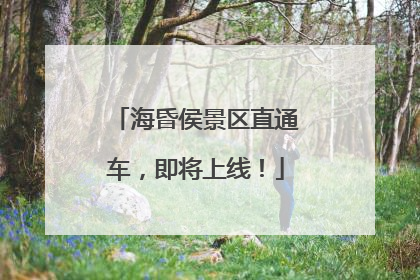 海昏侯景区直通车，即将上线！
