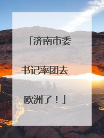 济南市委书记率团去欧洲了！