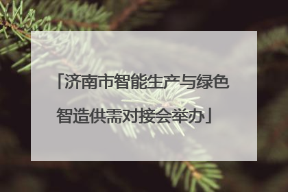 济南市智能生产与绿色智造供需对接会举办