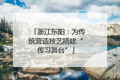 浙江东阳：为传统营造技艺搭建“传习舞台”