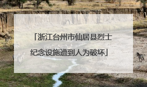 浙江台州市仙居县烈士纪念设施遭到人为破坏