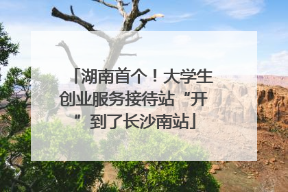 湖南首个！大学生创业服务接待站“开”到了长沙南站