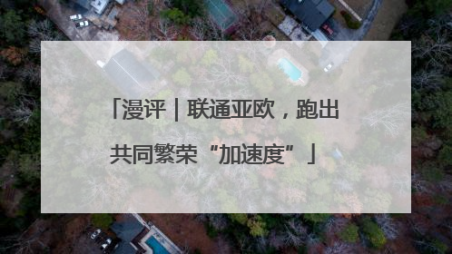 漫评｜联通亚欧，跑出共同繁荣“加速度”