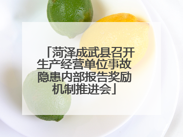 菏泽成武县召开生产经营单位事故隐患内部报告奖励机制推进会
