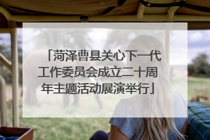 菏泽曹县关心下一代工作委员会成立二十周年主题活动展演举行