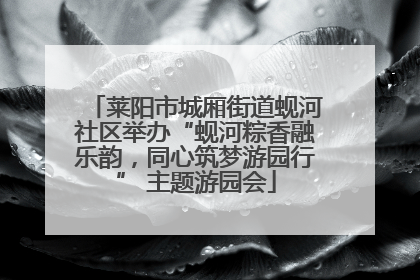 莱阳市城厢街道蚬河社区举办“蚬河粽香融乐韵，同心筑梦游园行” 主题游园会