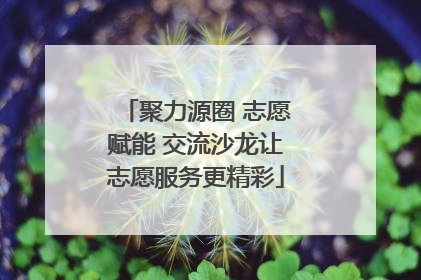 聚力源圈 志愿赋能 交流沙龙让志愿服务更精彩