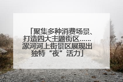 聚集多种消费场景、打造四大主题街区……漯河河上街景区展现出独特“夜”活力
