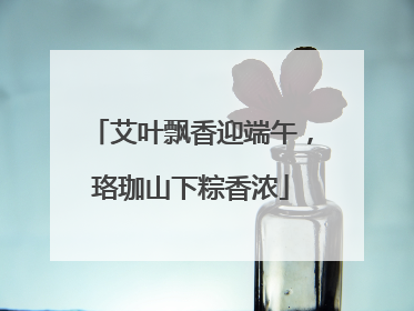 艾叶飘香迎端午，珞珈山下粽香浓