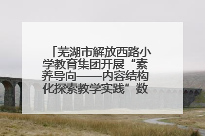 芜湖市解放西路小学教育集团开展“素养导向——内容结构化探索教学实践”数学专题研讨活动