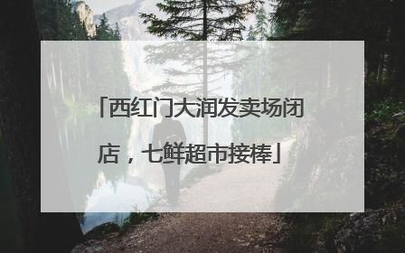 西红门大润发卖场闭店，七鲜超市接棒