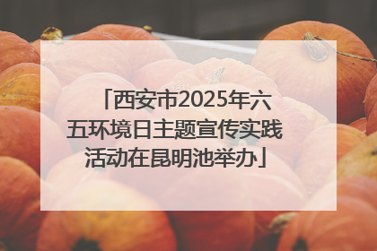 西安市2025年六五环境日主题宣传实践活动在昆明池举办