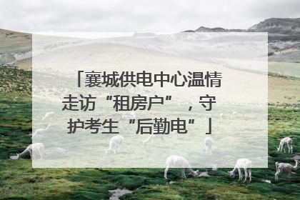 襄城供电中心温情走访“租房户”，守护考生“后勤电”