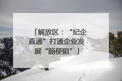 解放区：“纪企直通”打通企业发展“肠梗阻”