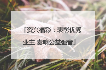 资兴福彩：表彰优秀业主 奏响公益强音