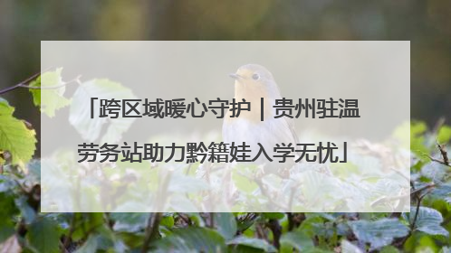 跨区域暖心守护｜贵州驻温劳务站助力黔籍娃入学无忧