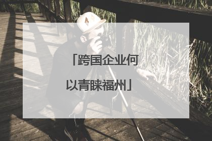 跨国企业何以青睐福州