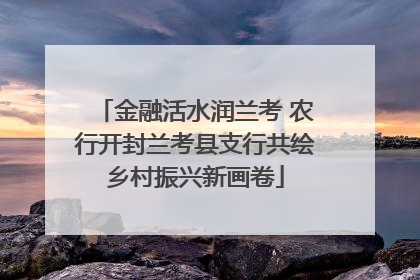 金融活水润兰考 农行开封兰考县支行共绘乡村振兴新画卷