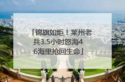 锦旗如炬！莱州老兵3.5小时怒海46海里抢回生命