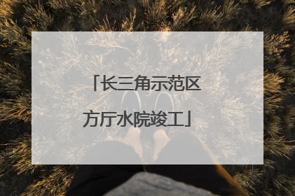长三角示范区方厅水院竣工