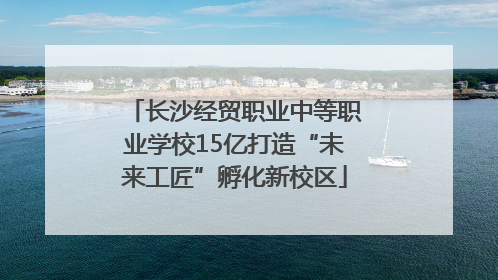 长沙经贸职业中等职业学校15亿打造“未来工匠”孵化新校区