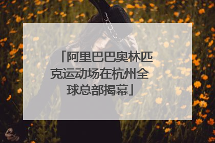 阿里巴巴奥林匹克运动场在杭州全球总部揭幕