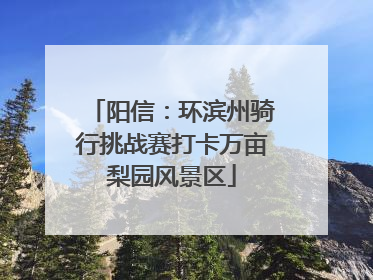 阳信：环滨州骑行挑战赛打卡万亩梨园风景区