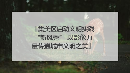 集美区启动文明实践“新风秀” 以影像力量传递城市文明之美