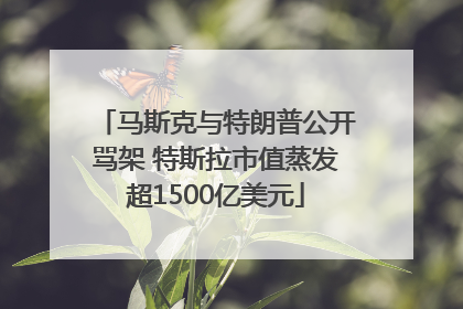 马斯克与特朗普公开骂架 特斯拉市值蒸发超1500亿美元