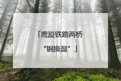鹰厦铁路两桥“钢换混”