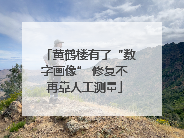 黄鹤楼有了“数字画像” 修复不再靠人工测量